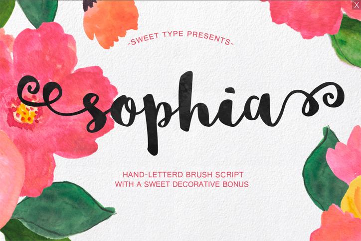 sophia font sosyal medya