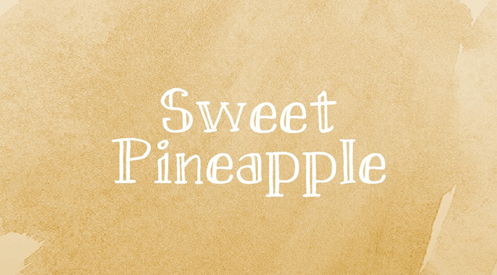 sweet pineapple yazı tipi