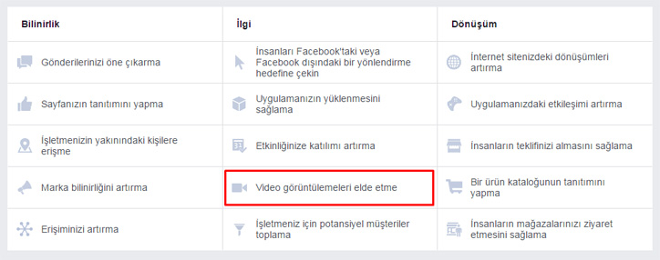 facebook video reklam görüntüleme
